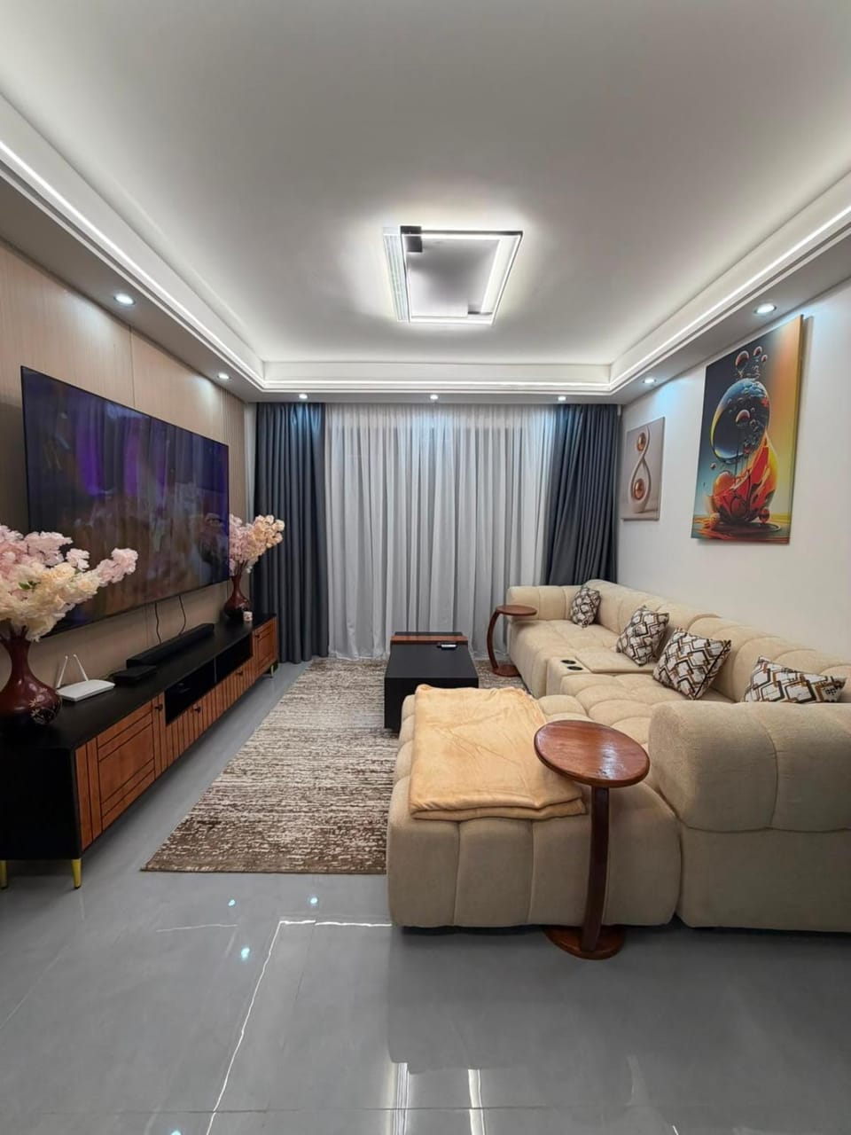 Kilimani Spacious 1BR with Private Study & Balcony Apartment in Nairobi County