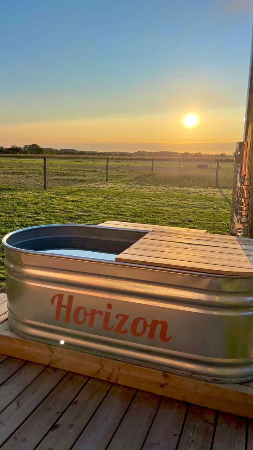 Natural landscape, Hot Tub, Sunrise, Open Air Bath