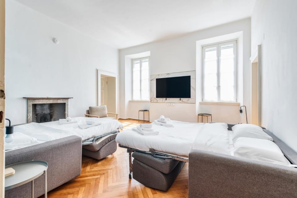 Funicolare 2'-Aeroporto 7'-4 camere da letto-Vista-AC-Family Apartment in Bergamo