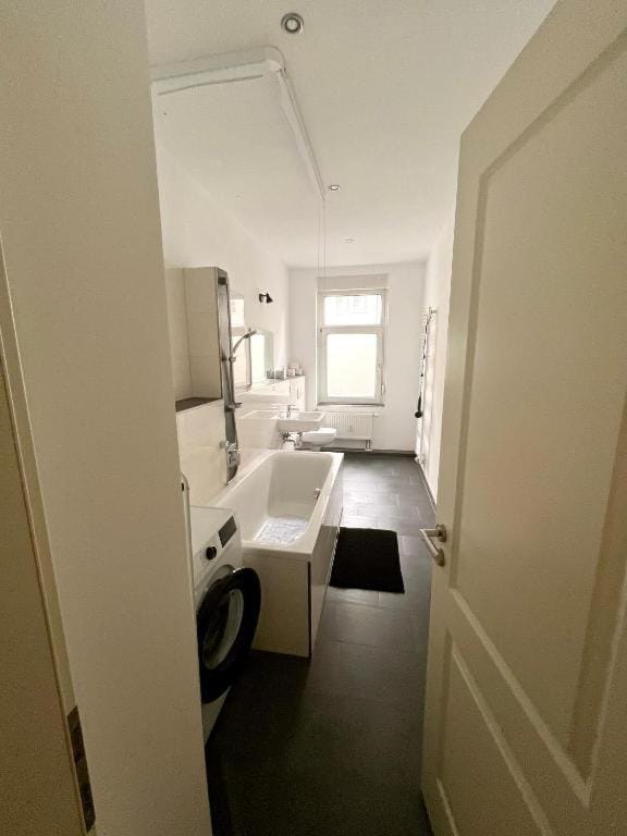 Bathroom, washing machine