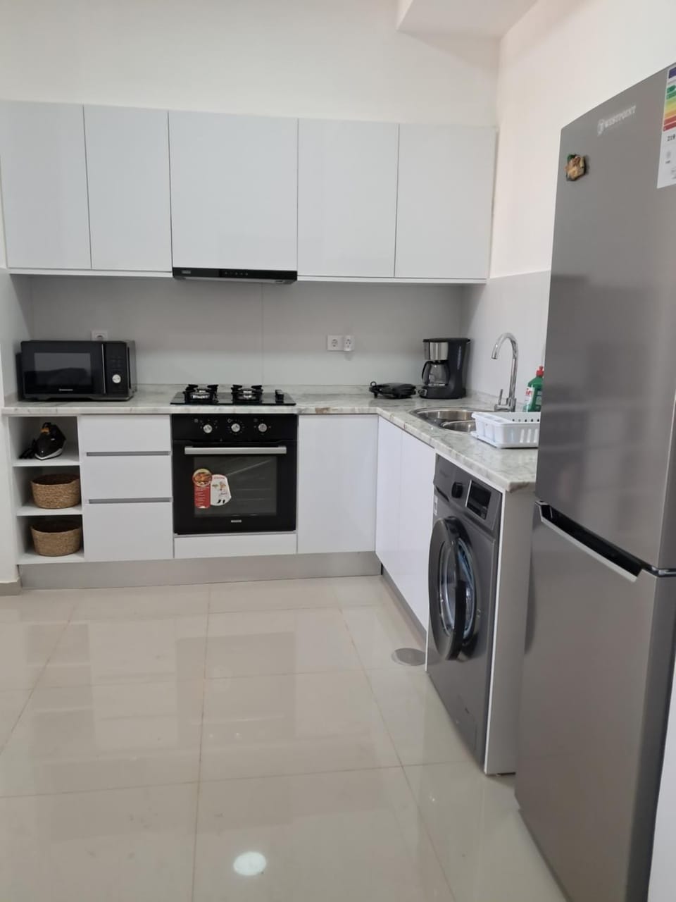 Kitchen or kitchenette, oven, stove, toaster