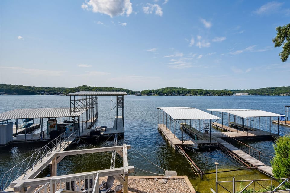 Hot Tub, Large Dock, Fire Pit: Ozarks Lake House House in Lake of the Ozarks