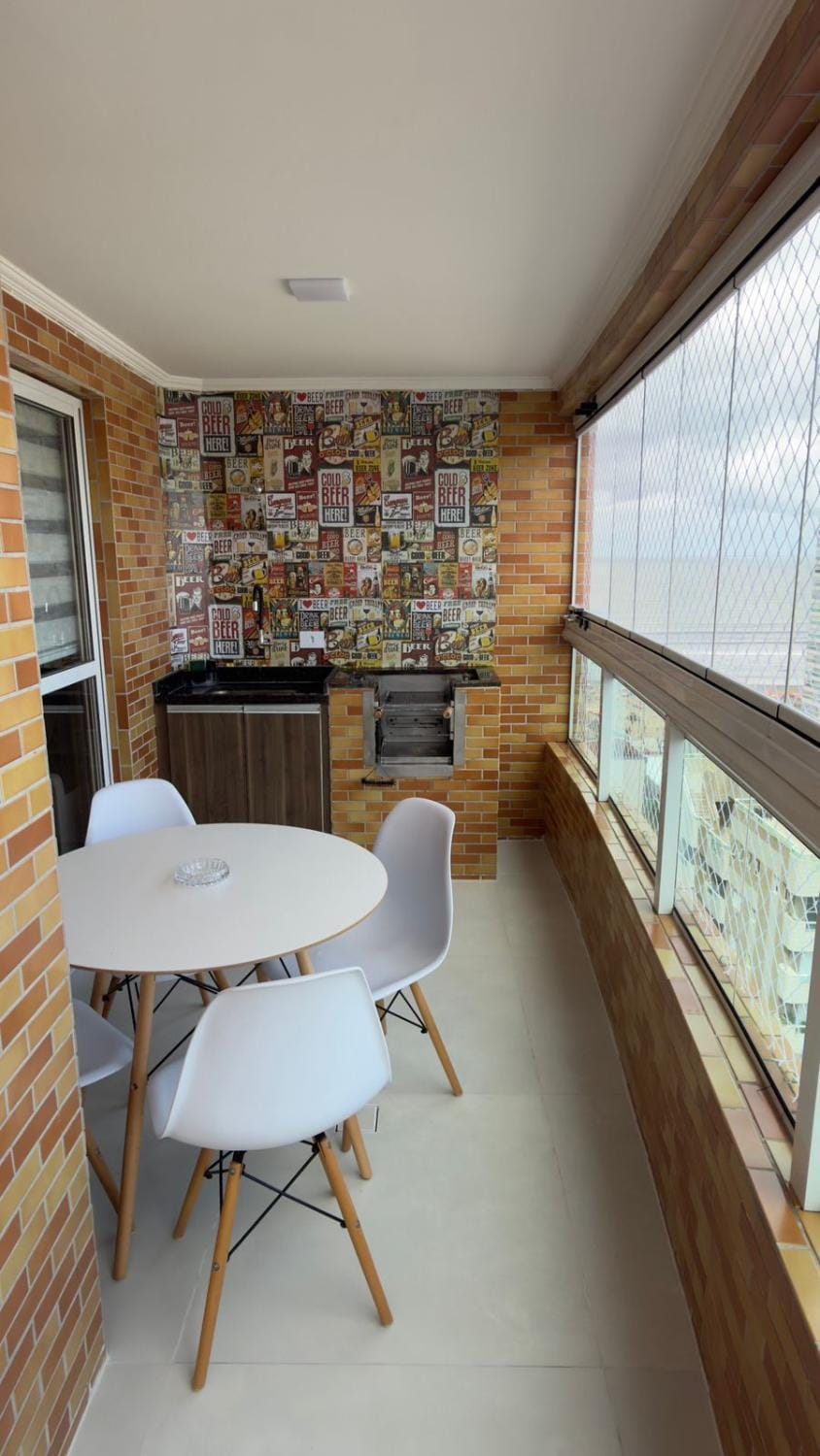 Vista Mar, Canto do Forte, Churrasqueira, 2 min da praia Apartment in State of São Paulo