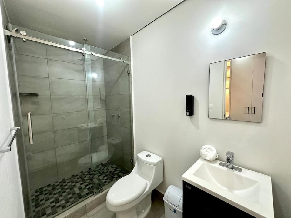 Shower, Toilet, Bathroom, towels