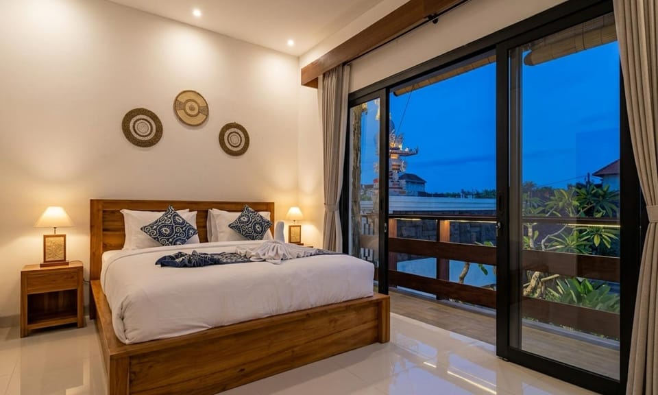 Bed, Natural landscape, View (from property/room), Balcony/Terrace, Photo of the whole room, Bedroom