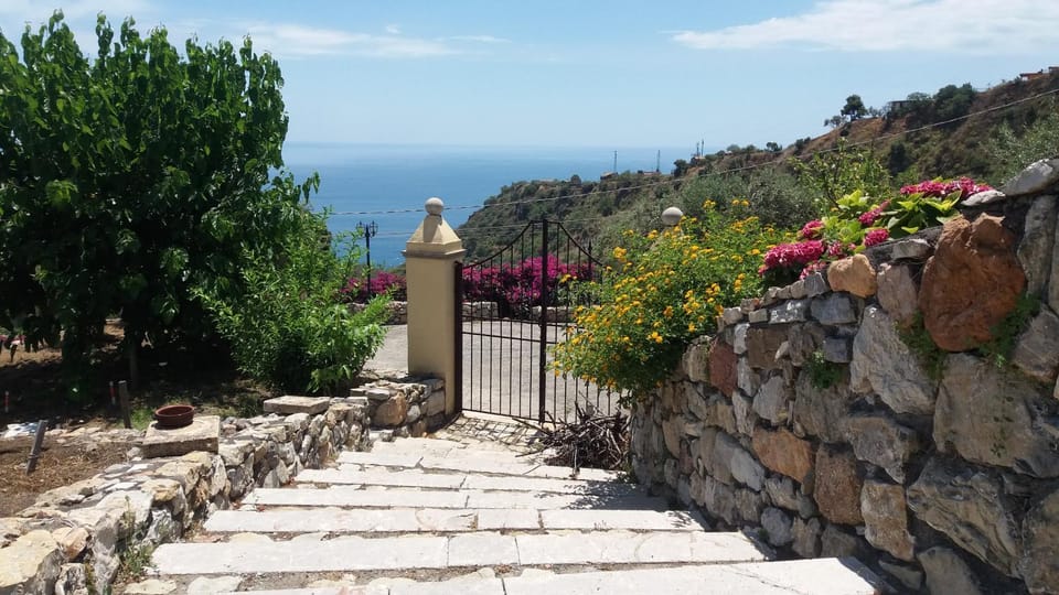 Spring, Garden, Sea view