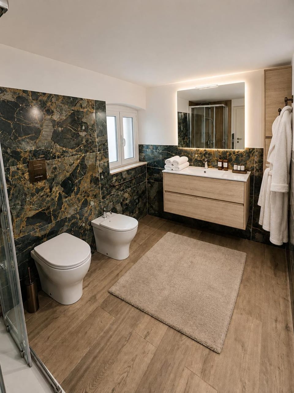 Toilet, Bathroom, Bath, towels