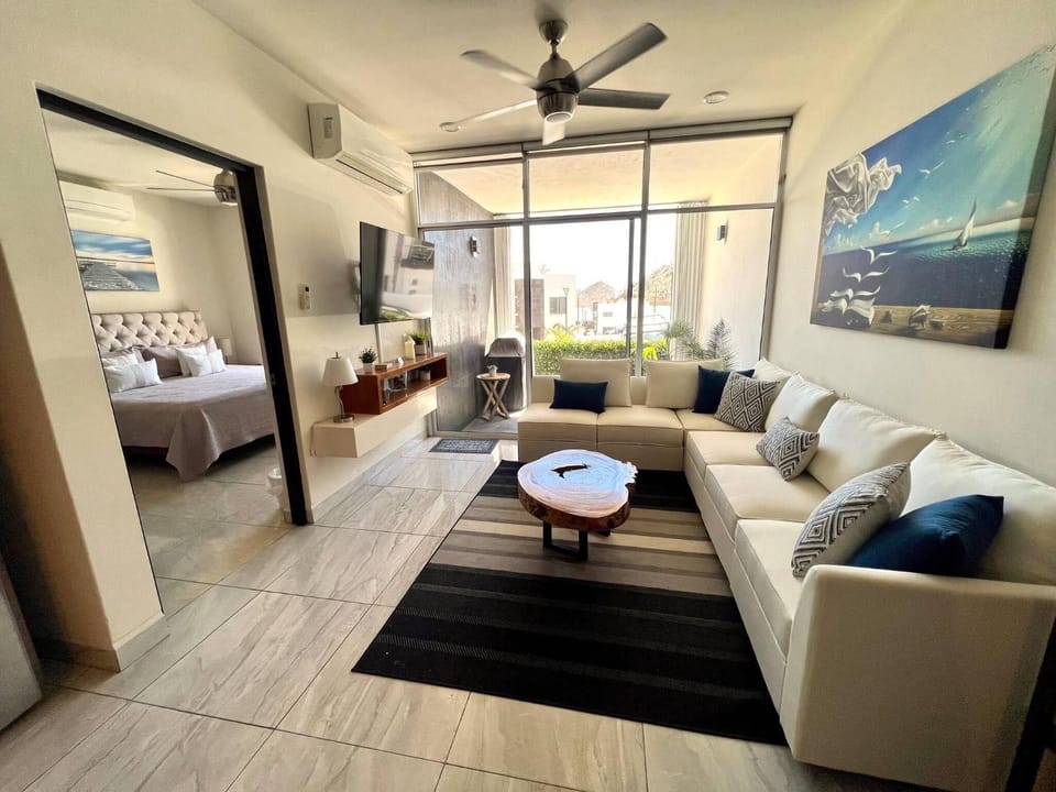 Cozy Cabo Condo 2BR, Shared Pool, Gated Community, 20 Walk to Beach House in Cabo San Lucas