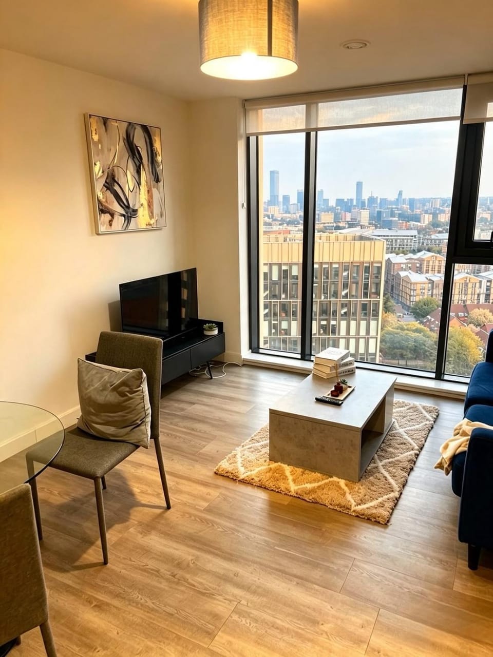 Broad St Luxury Penthouse, 1BD,Free Gym & Netflix Apartment in Birmingham
