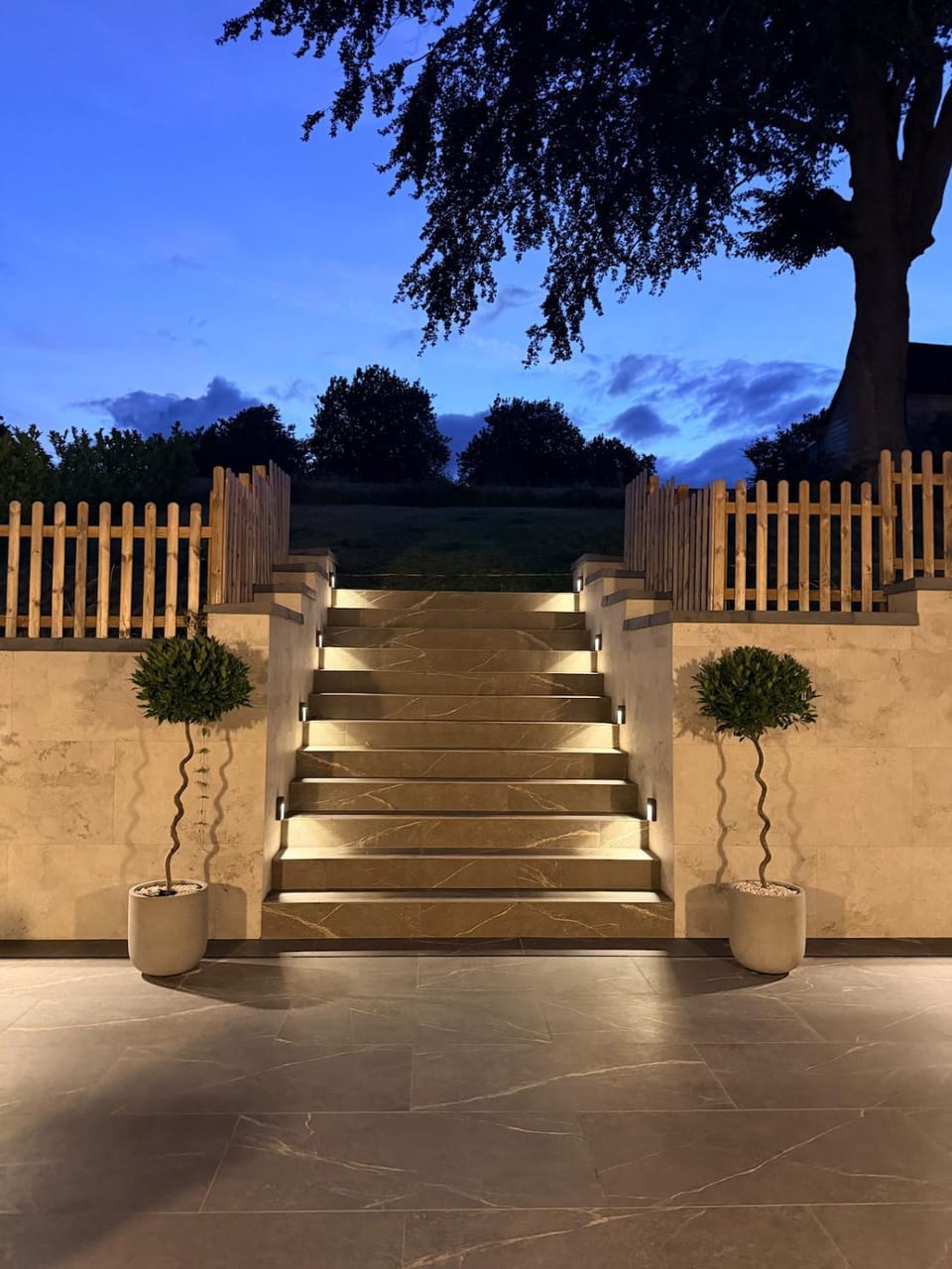 Night, Garden view