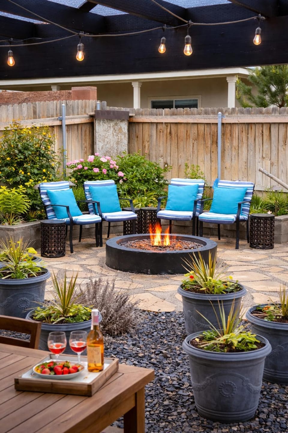 Patio, Day, Garden, Seating area, Garden view