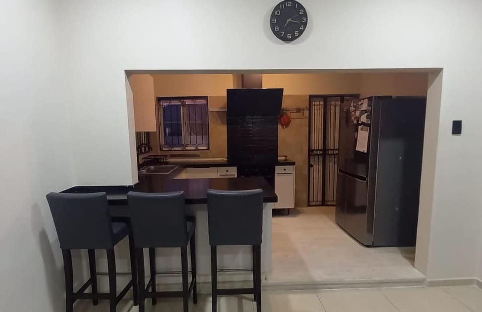 Kitchen or kitchenette, oven