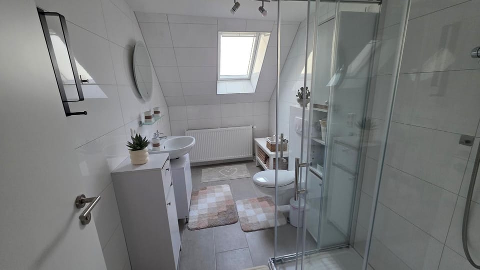 Shower, Toilet, Bathroom, towels