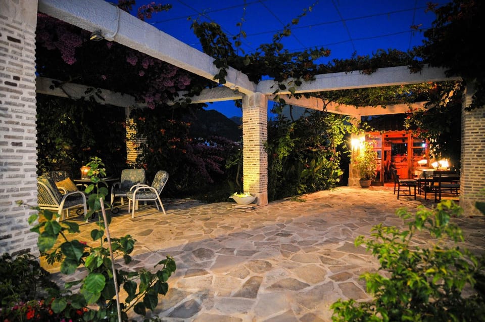 Patio, Night, Garden