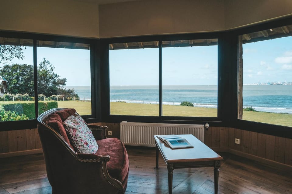 Natural landscape, Seating area, Sea view