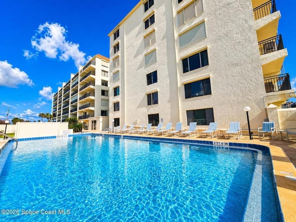 New Oceanfront Cocoa Beach 2BR 2BA Balcony Pool Apartment in Cocoa Beach