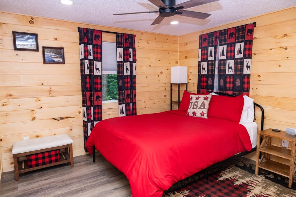 Bed, Bedroom, air conditioner
