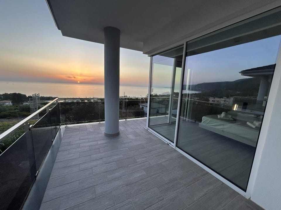 View (from property/room), Balcony/Terrace, Sea view, Sunset