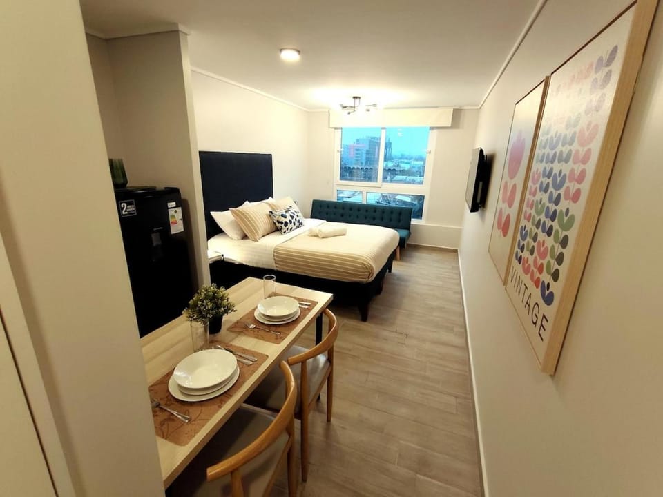 Nuevo departmento cerca del Movistar Arena y Metro para 3 personas D512 Apartment in Santiago