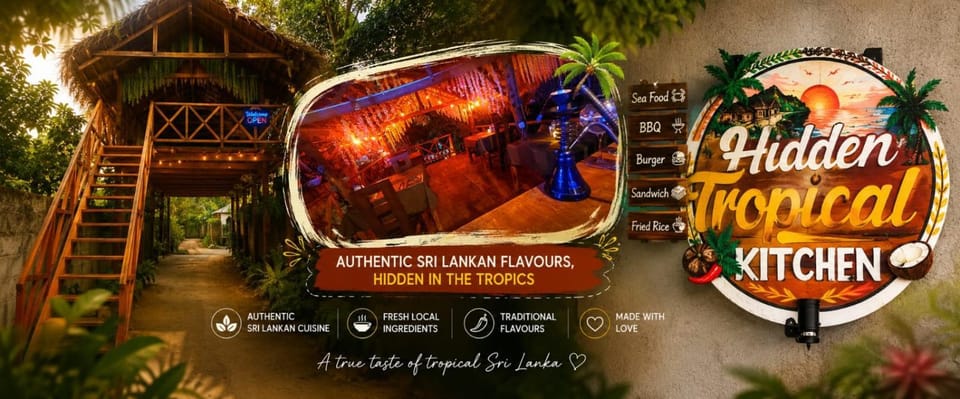 Hidden Tropical kitchen Resort in Tangalle