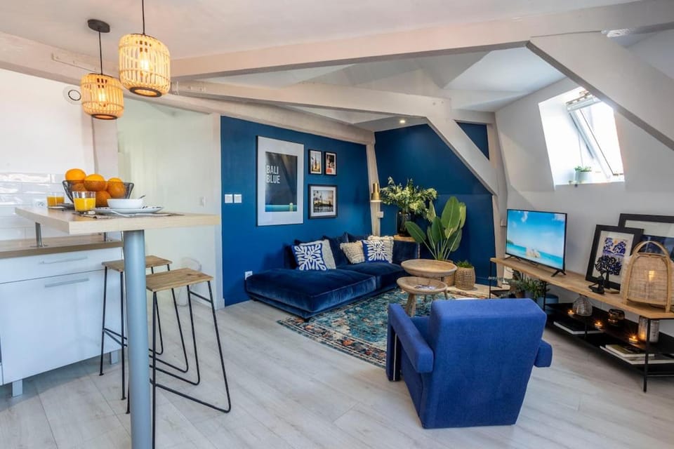 Bali Blue Mezzanine & ambiance Bali Apartment in Hauts-de-France