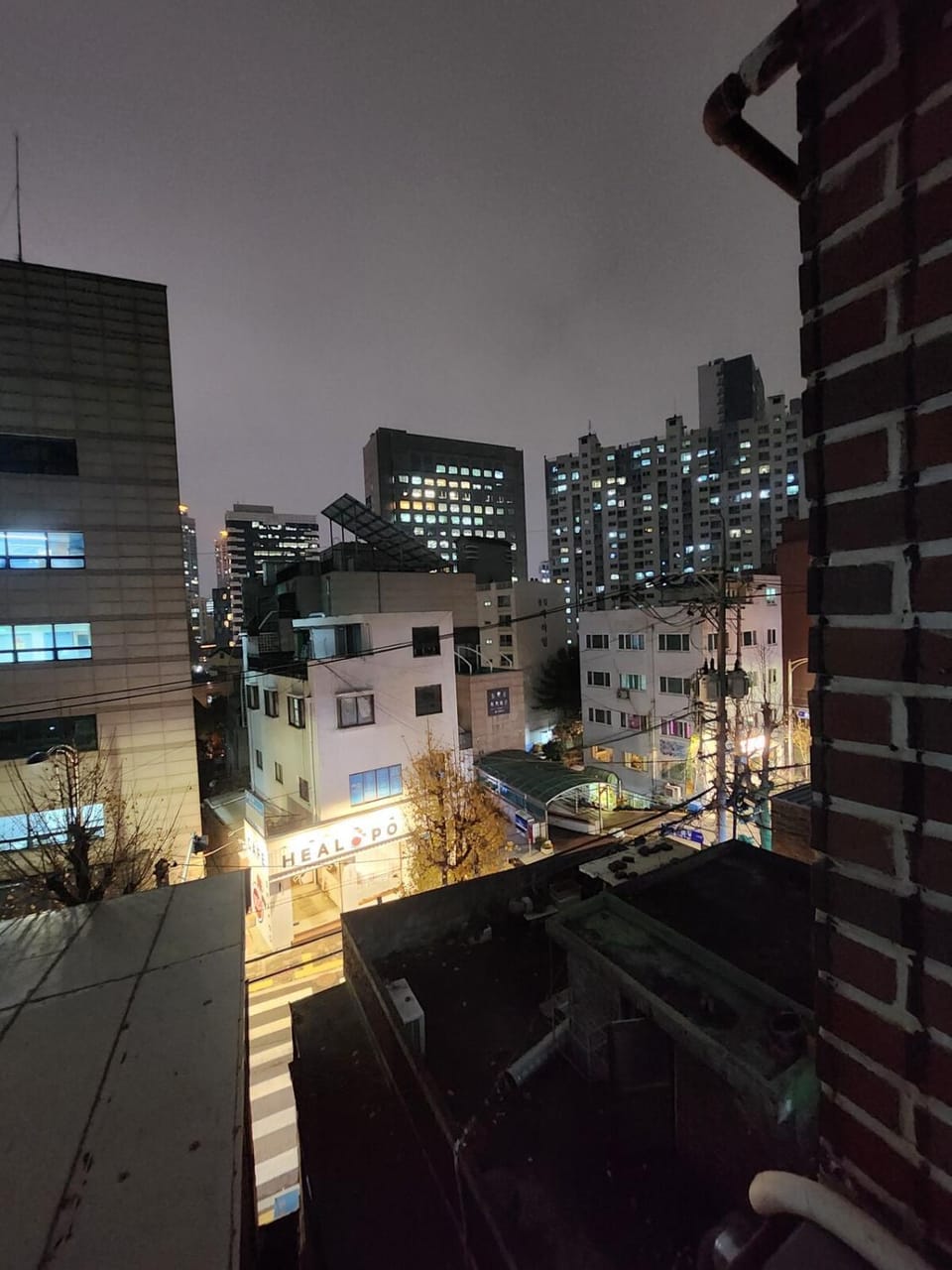 Property building, Night, City view