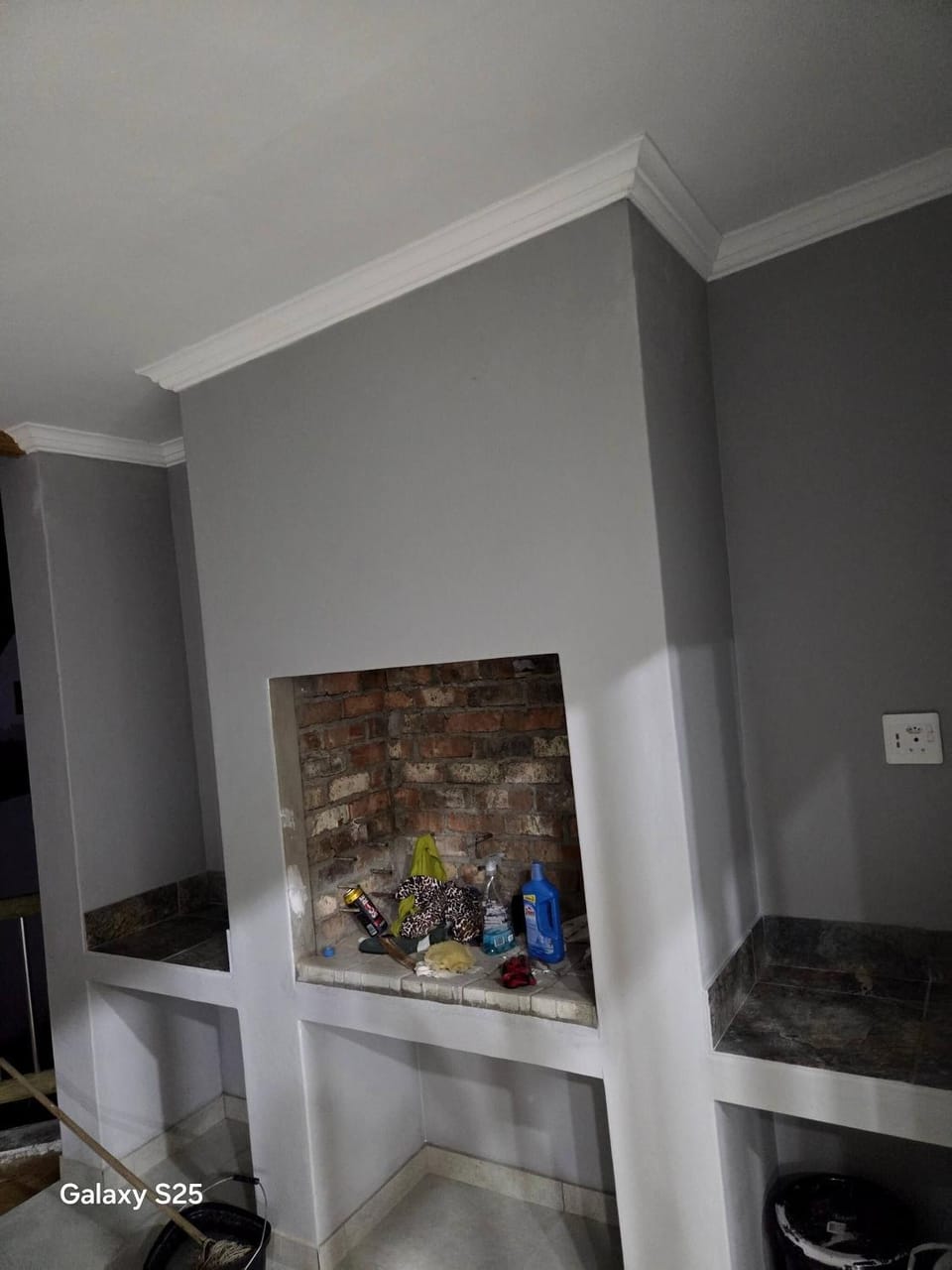 Living room, fireplace
