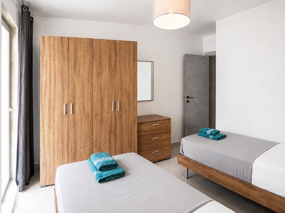 Balcony/Terrace, Bedroom, towels, wardrobe, air conditioner