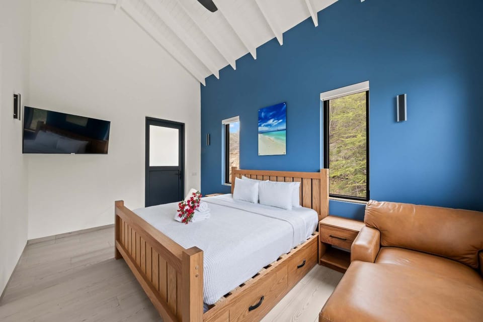 Cliffside Penthouse - Private Pool - Seaview - Bluebay Villa in Sint Michiel
