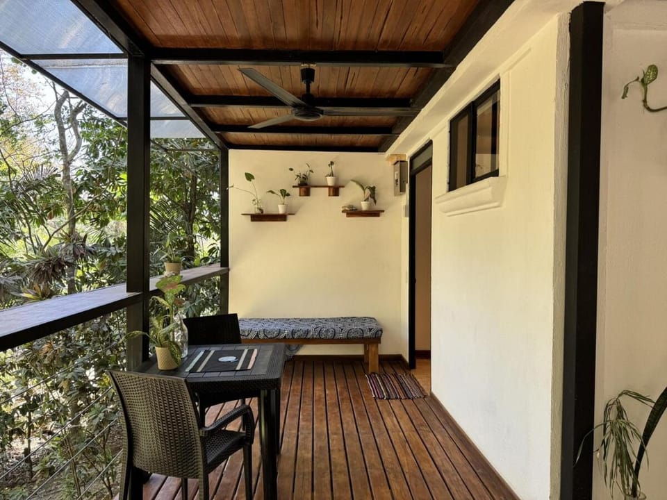 View (from property/room), Balcony/Terrace, Seating area, Garden view