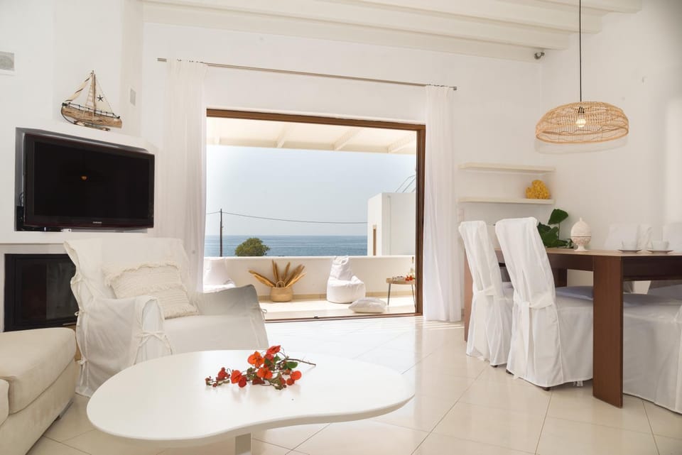 Living room, Seating area, Sea view