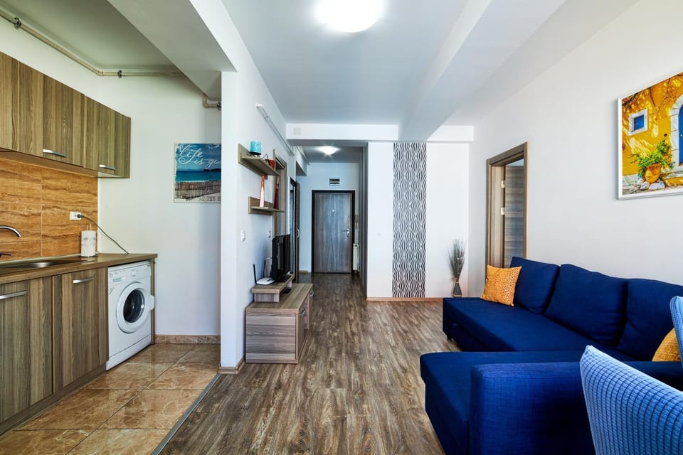 Living room, kitchen