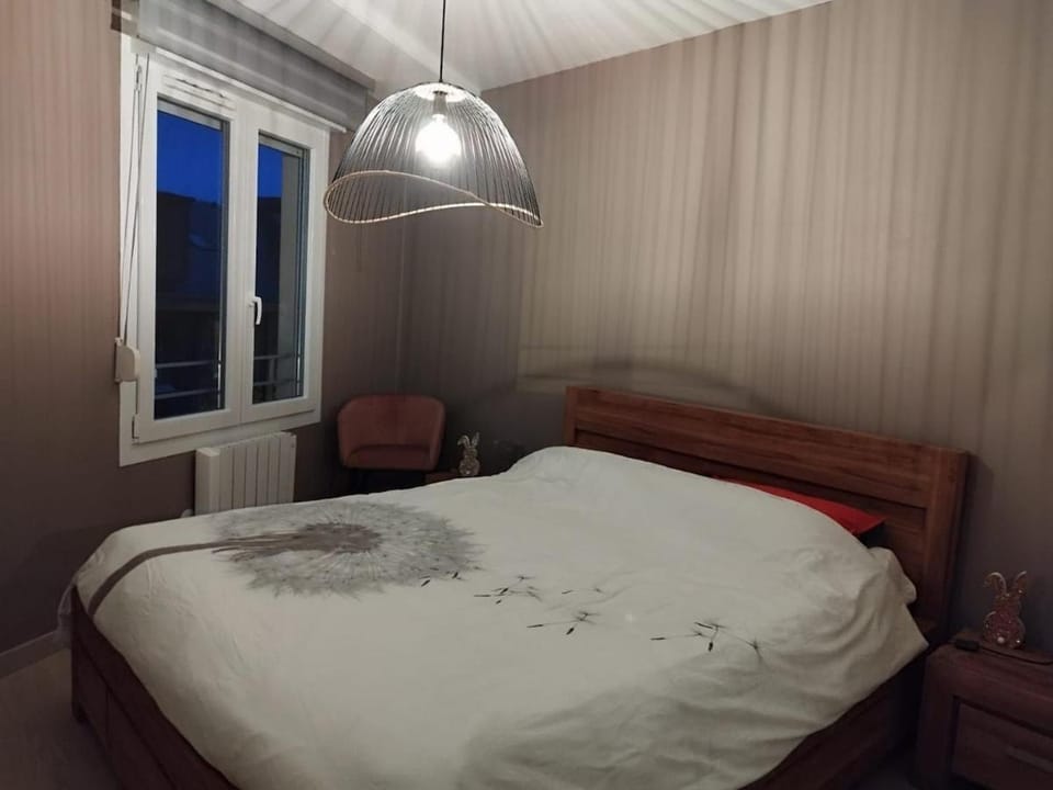 Bed, Photo of the whole room, Bedroom, internet, wardrobe