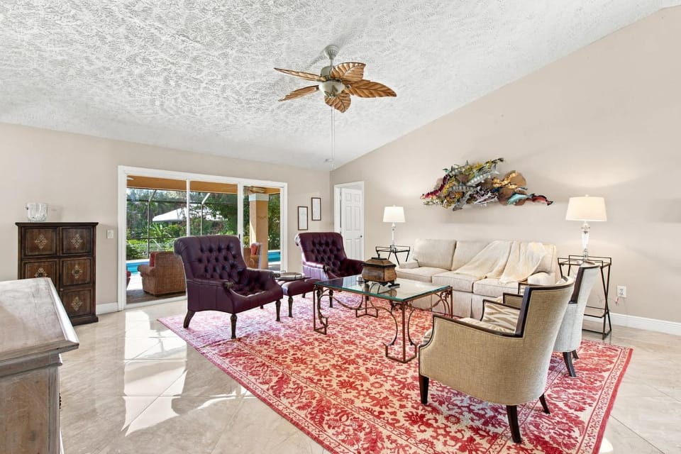 Waterfront Pool Home with Private Dock House in Port Saint Lucie