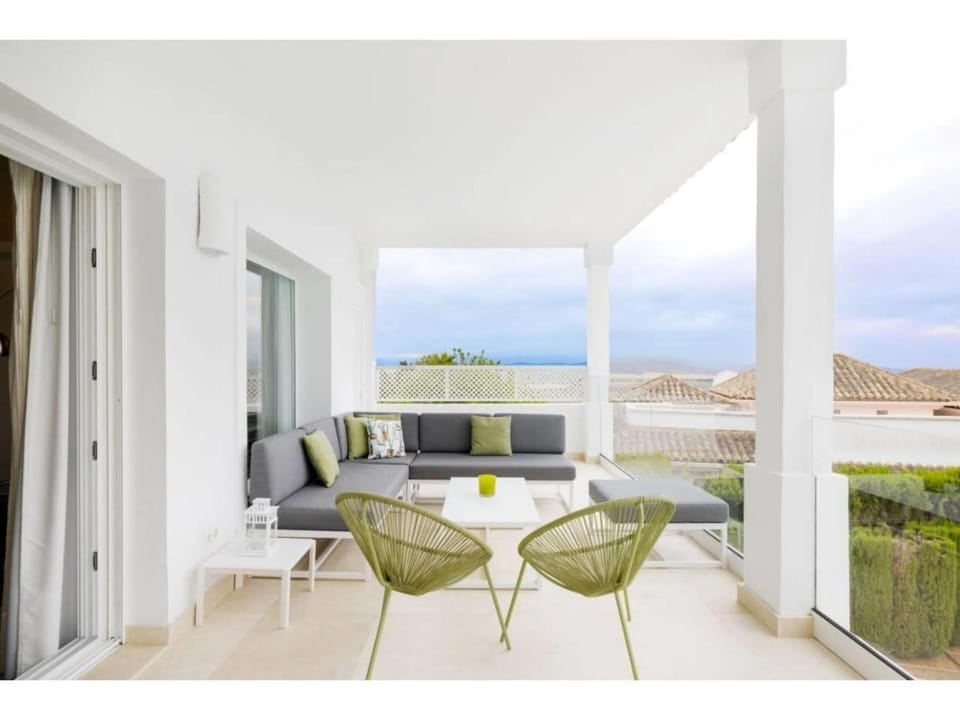 Patio, Day, Natural landscape, View (from property/room), Balcony/Terrace, Living room, Seating area, Sea view