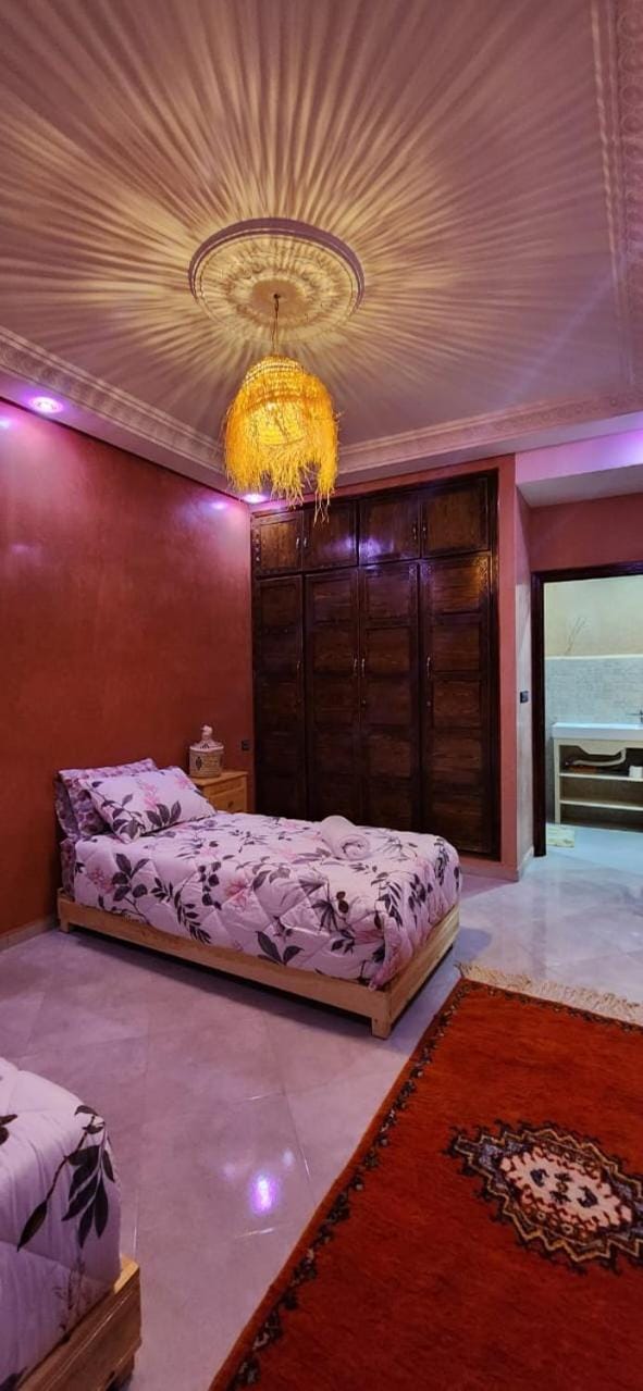 cozy private twin room with balcony N2 Hostel in Souss-Massa