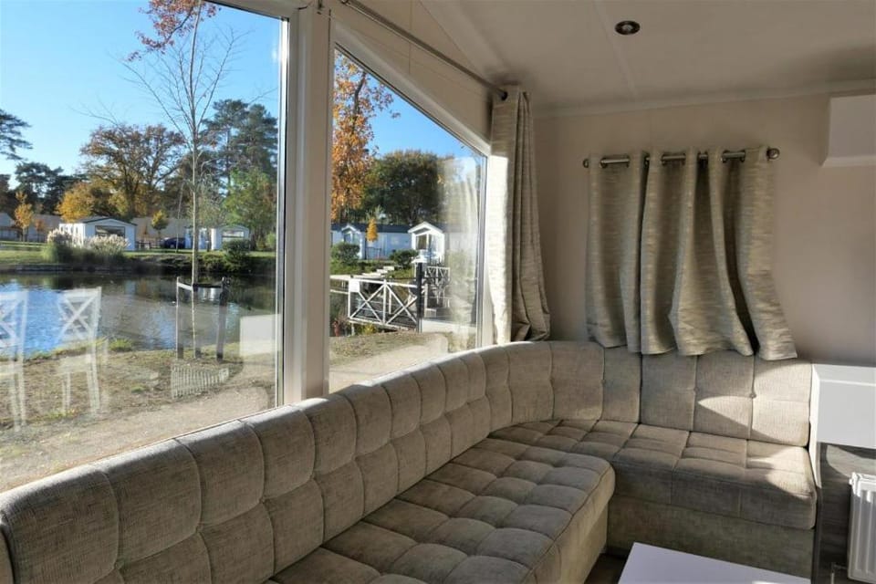 Living room, Seating area, Lake view