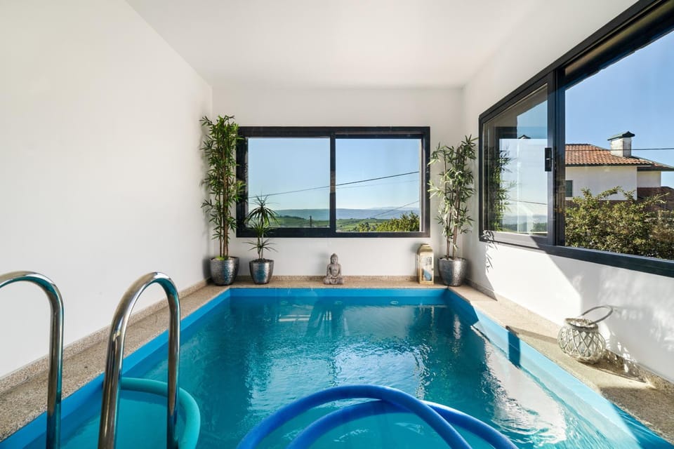 Property building, Living room, Swimming pool