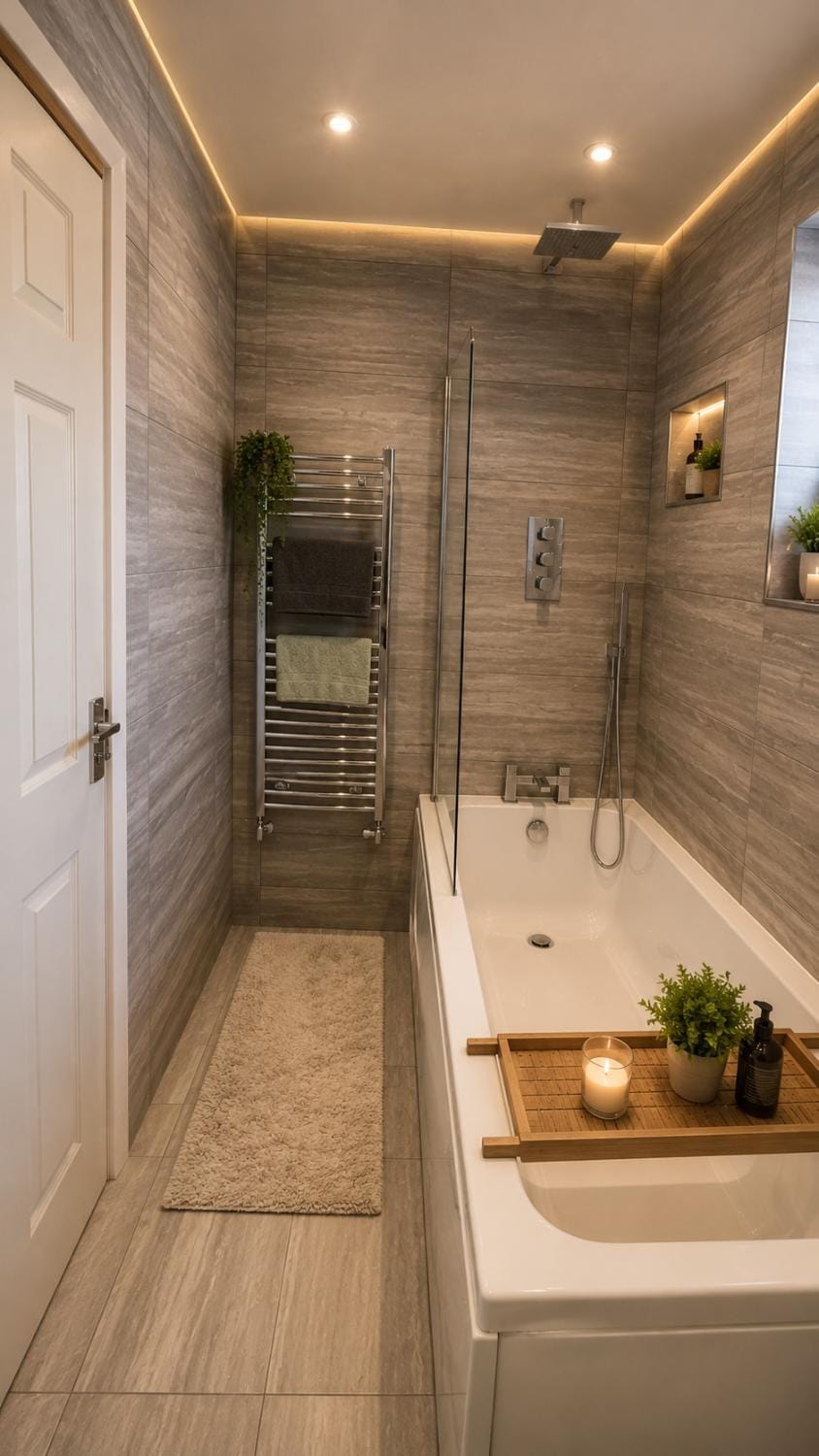 Bathroom, towels
