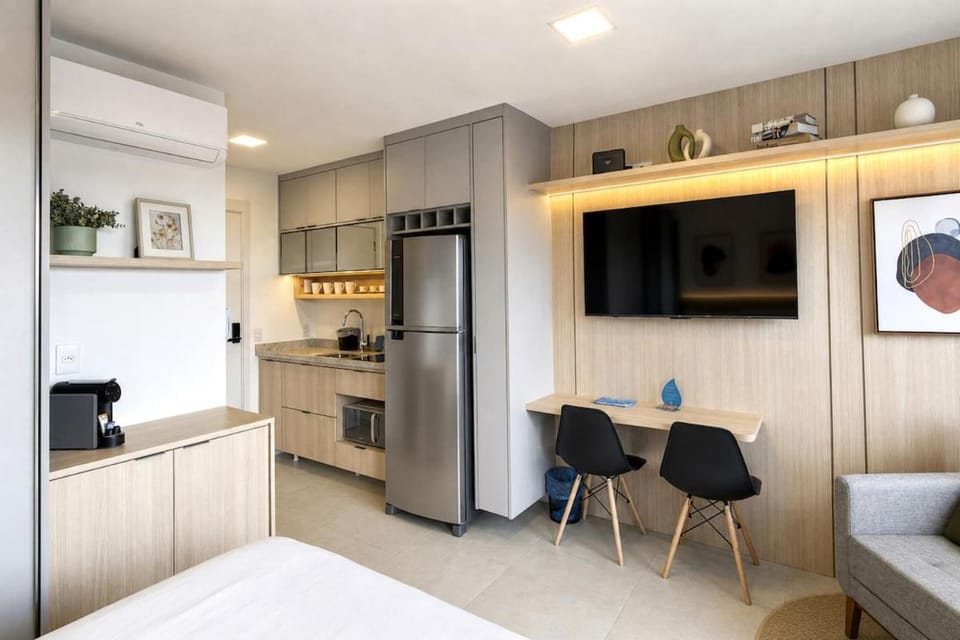 Apê Premium, Cama Queen, Varanda e Smart TV Apartment in Sao Paulo City