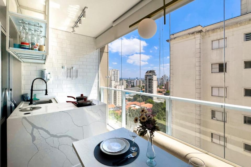 Apê Moderno Completo, Vaga com manobrista, Check-in 24h Apartment in Sao Paulo City