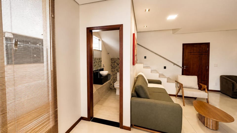 Bathroom, Living room, Seating area