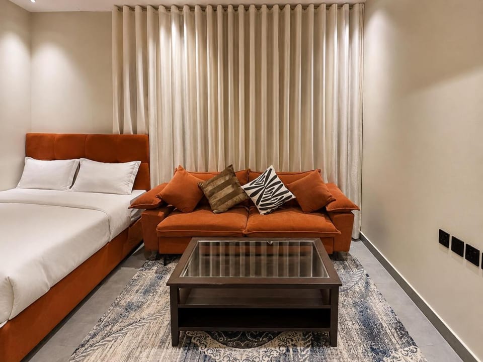Bed, Living room, Bedroom
