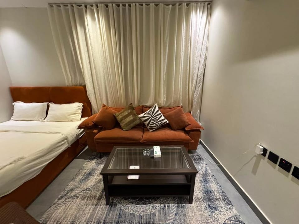 Bed, Living room, Photo of the whole room