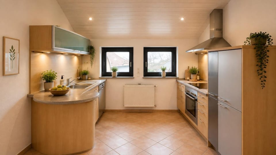 Kitchen or kitchenette, Living room