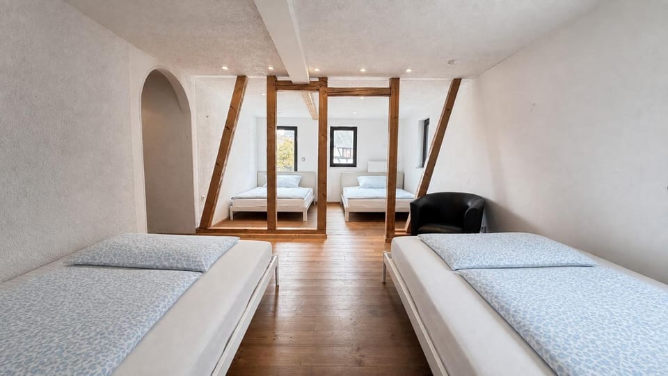 Property building, Living room, Bedroom