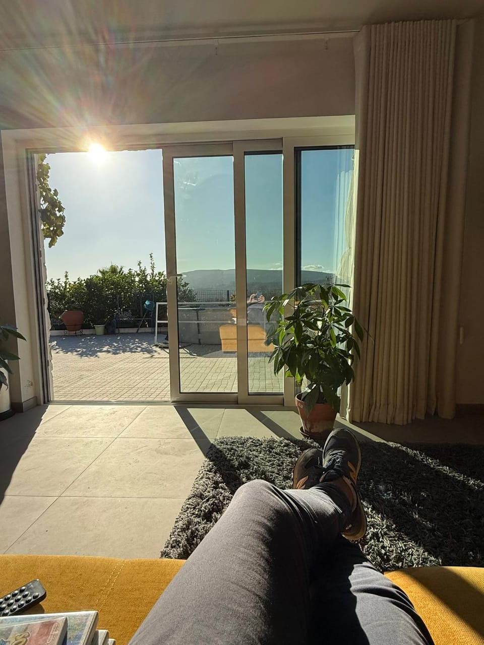 Day, Natural landscape, View (from property/room), Balcony/Terrace, Balcony/Terrace, Living room, Seating area, Mountain view