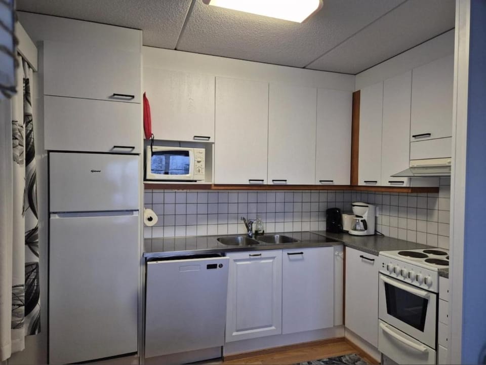 Kitchen or kitchenette, dishwasher, oven, stove, toaster