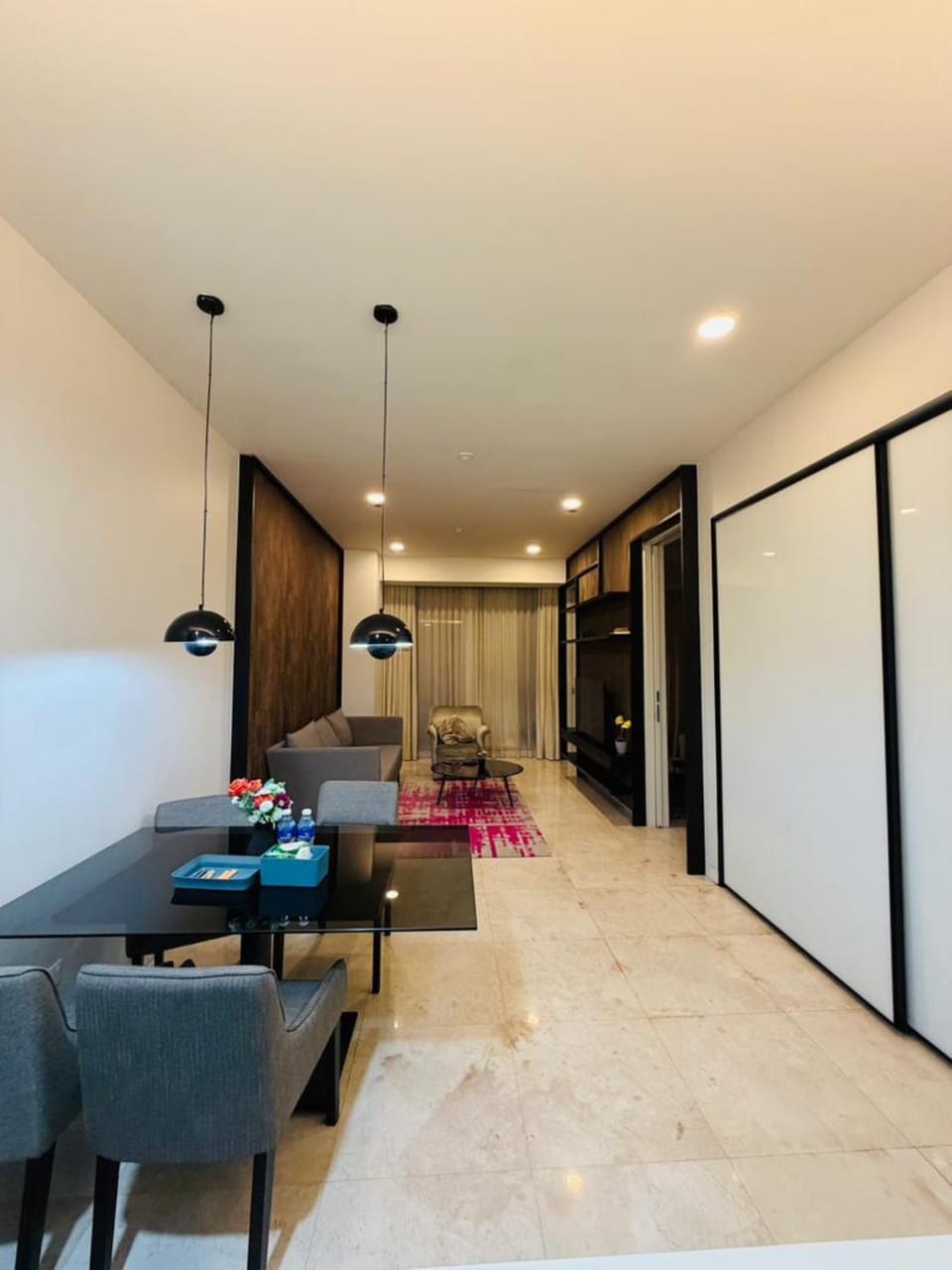 Living room, Seating area, Dining area