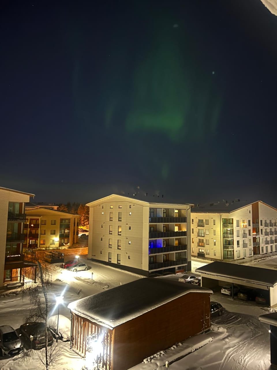 Property building, Night, Natural landscape, Winter